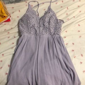 purple lace romper
